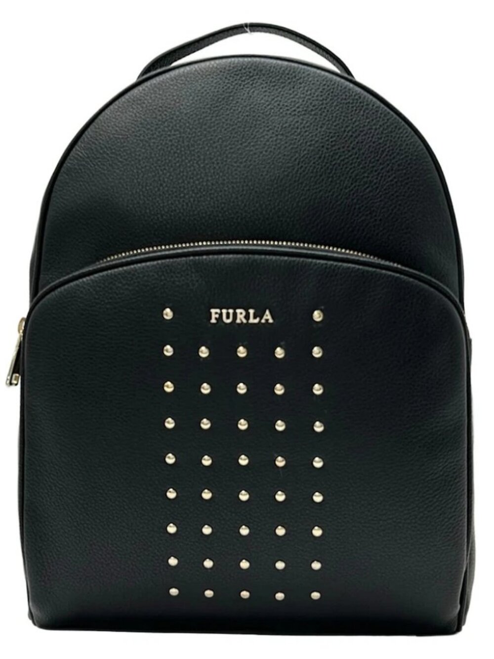 FURLA Black Leather Backpack